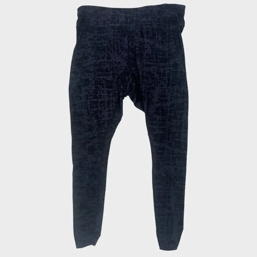 Calvin Klein Performance Quick Dry Leggings 0X Black Gray Print